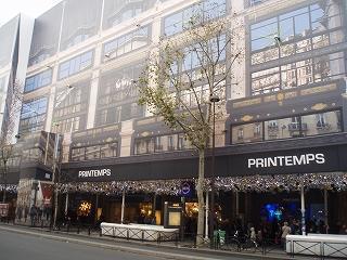 [Paris] １１月２９日（土）GALERIES LAFAYETTE百貨店 / PRINTEMPS百貨店周辺画像