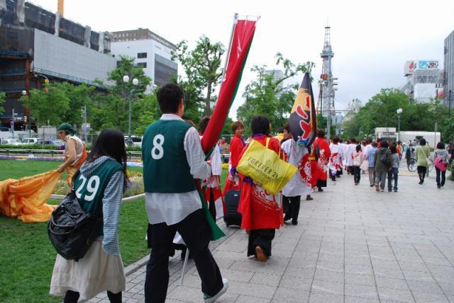 YOSAKOIソーラン祭りとコラボそうじ！画像