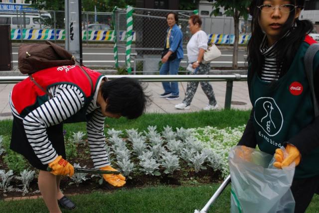 7/11四番街まつり直前おそうじ！画像