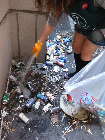 9/12　秋空の下でのお掃除画像