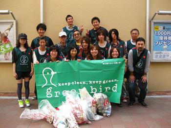 9/12　秋空の下でのお掃除画像