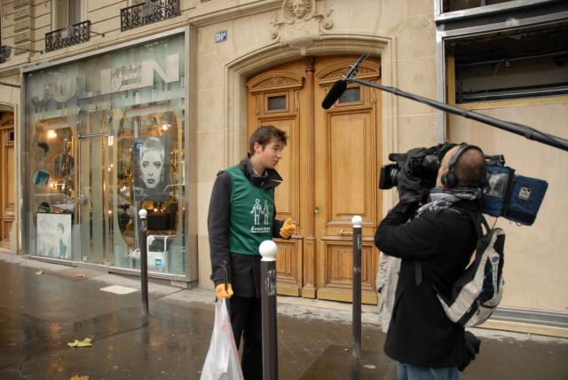 FR3 interview at Saint Germain des Pres画像