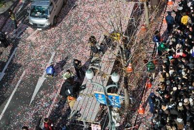11/22 北海道日本ハムファイターズ優勝パレードおそうじ画像