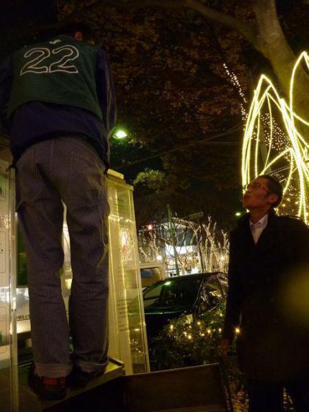 12/2　表参道イルミネーション夜そうじ2日目画像