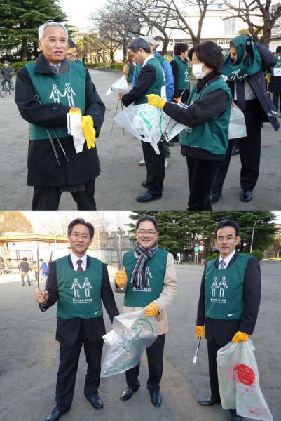 錦糸町そうじwith AIGスター生命のみなさん！画像