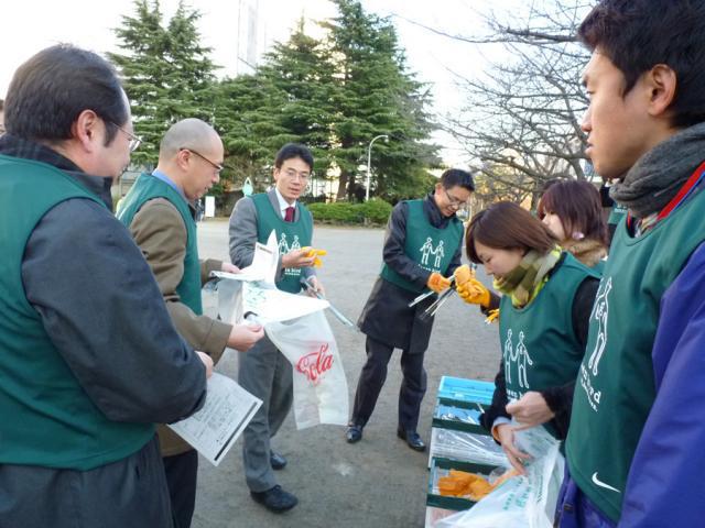 錦糸町そうじwith AIGスター生命のみなさん！画像