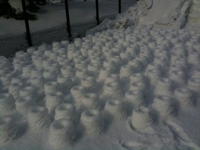 1/30 札幌・中島公園スノーキャンドルづくり画像