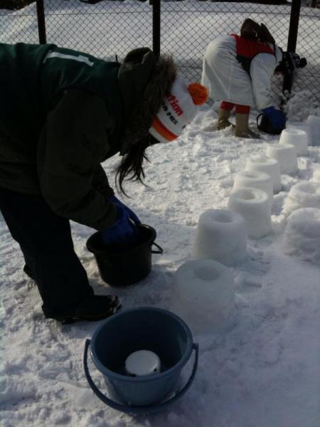 1/30 札幌・中島公園スノーキャンドルづくり画像