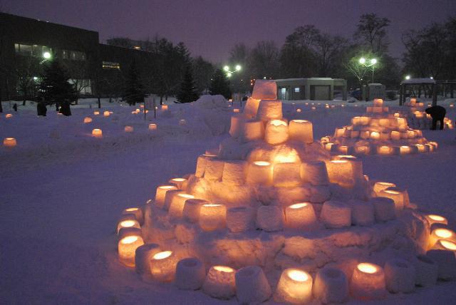 2/5中島公園スノーキャンドル点灯式画像