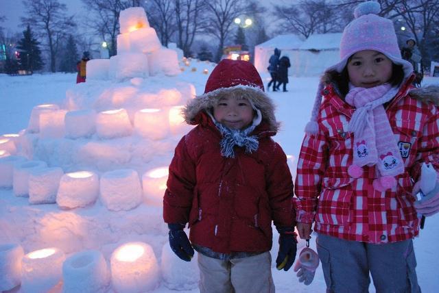 2/5中島公園スノーキャンドル点灯式画像