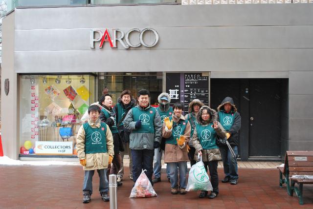 2/7 第61回さっぽろ雪まつりおそうじ画像