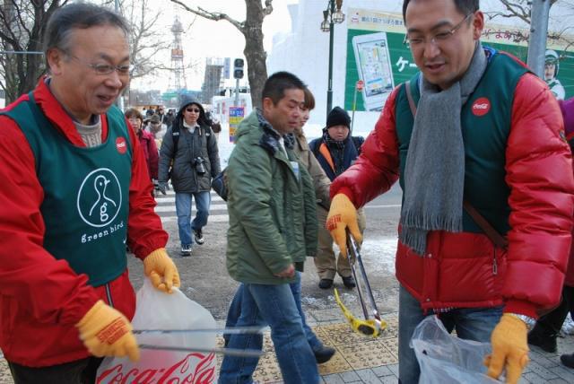 2/11 第61回さっぽろ雪まつり 最終日おそうじ画像