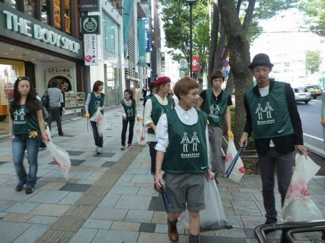 秋晴れそうじ画像