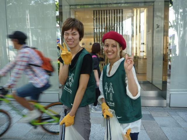 秋晴れそうじ画像