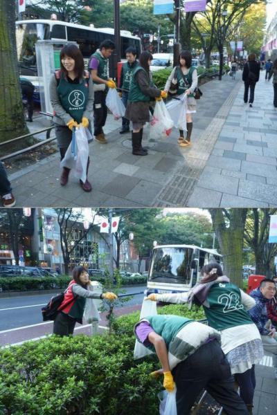 「むすぶしくみ展‐コミュニケーションを遊ぼう‐」コラボそうじ画像