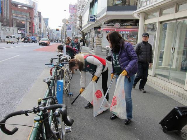 原宿観光コースそうじ画像