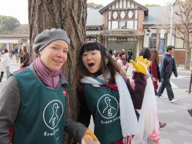 原宿観光コースそうじ画像