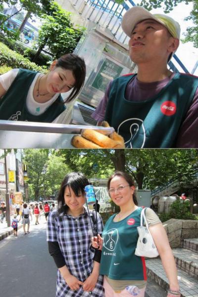 夏空の青の下で、お掃除画像