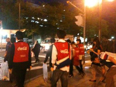 8/18 大人数で夜そうじ！画像