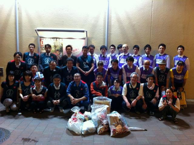 8/18 大人数で夜そうじ！画像