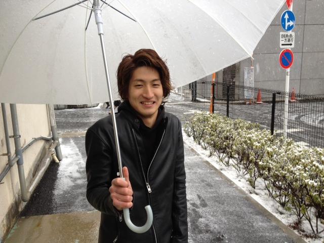 静かな雪の日。画像