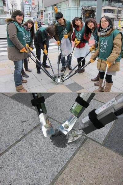 ガム取りからのそうじ画像