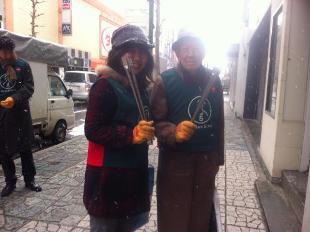 3/13まだまだ降るよっ！朝そうじ！画像