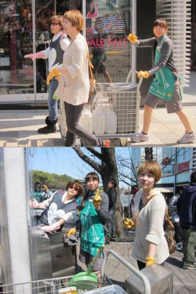 スペシャルゲストと共に一足お先にお花見そうじ！画像