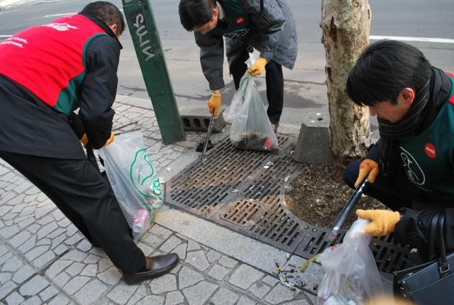 4/10 春が間近の朝そうじ♪画像