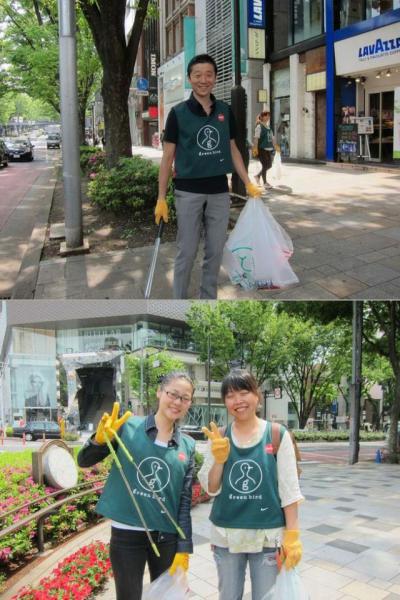 GW明けの表参道そうじ画像