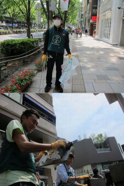 GW明けの表参道そうじ画像