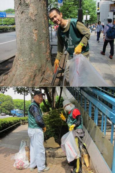 GW明けの表参道そうじ画像