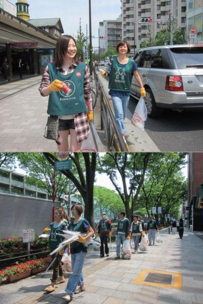 GW明けの表参道そうじ画像