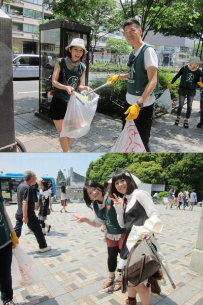 つなげよう！ごみゼロの輪！＠渋谷表参道画像