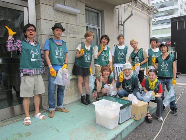 台風明けのそうじ画像