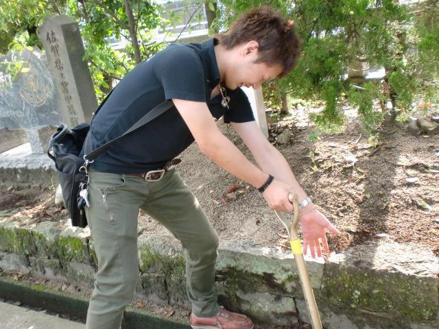 ７/１５＠護国神社前水あそび場そうじ画像