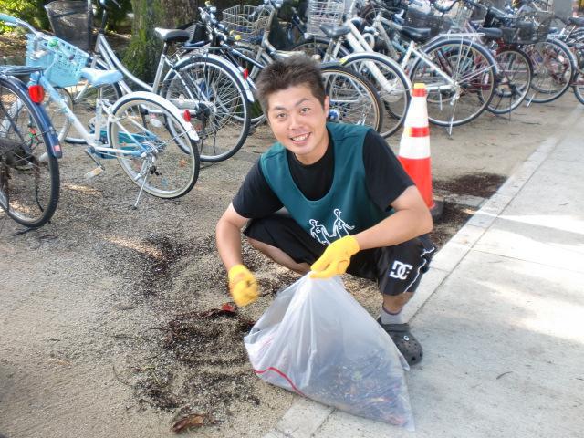 ７/１５＠護国神社前水あそび場そうじ画像
