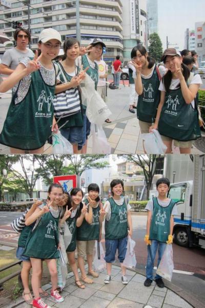 今日は学生チームになったよ表参道チームそうじ画像