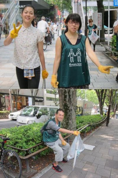 今日は学生チームになったよ表参道チームそうじ画像