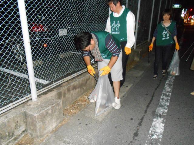 ８/２１夜そうじ＠愛敬画像