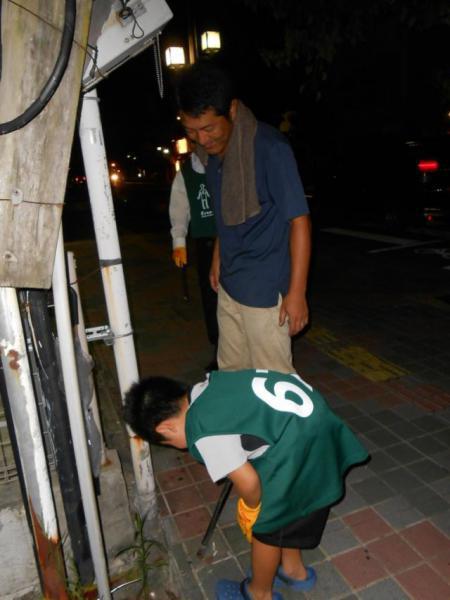 ８/２１夜そうじ＠愛敬画像