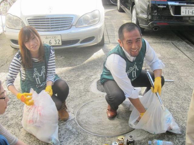 秋晴れそうじ！画像