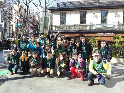 表参道チームそうじ納め画像