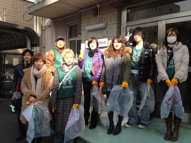 鎖骨が折れてもおそうじに参加！画像