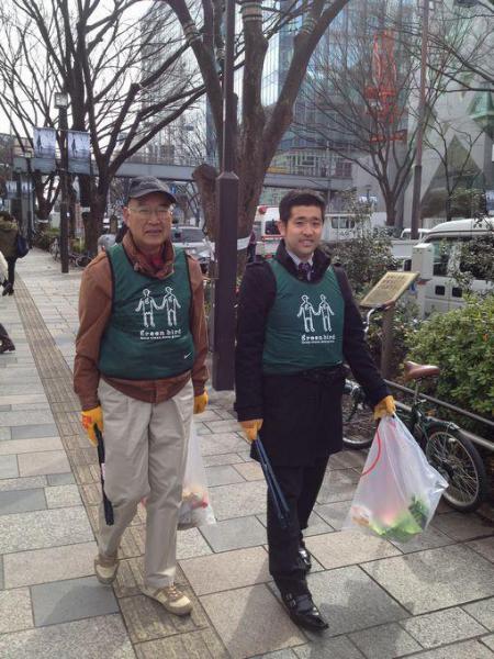 鎖骨が折れてもおそうじに参加！画像
