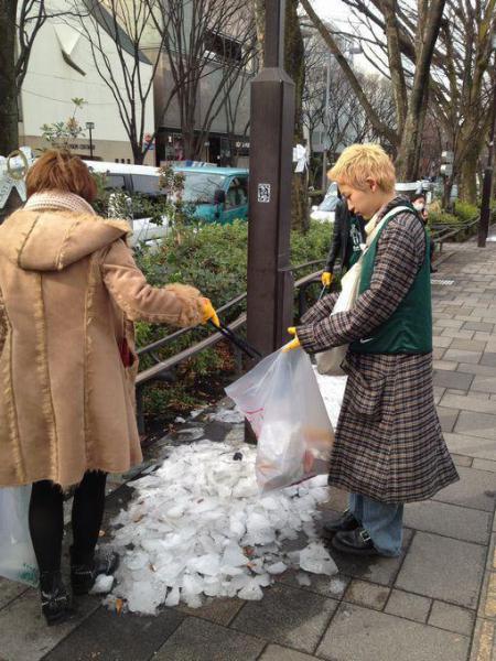 鎖骨が折れてもおそうじに参加！画像