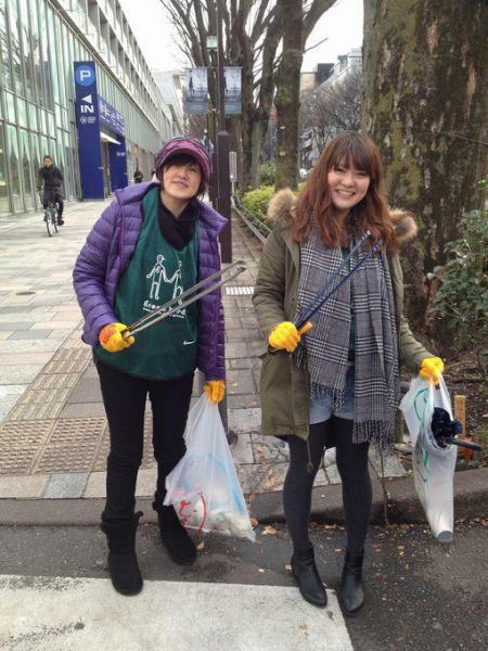 鎖骨が折れてもおそうじに参加！画像