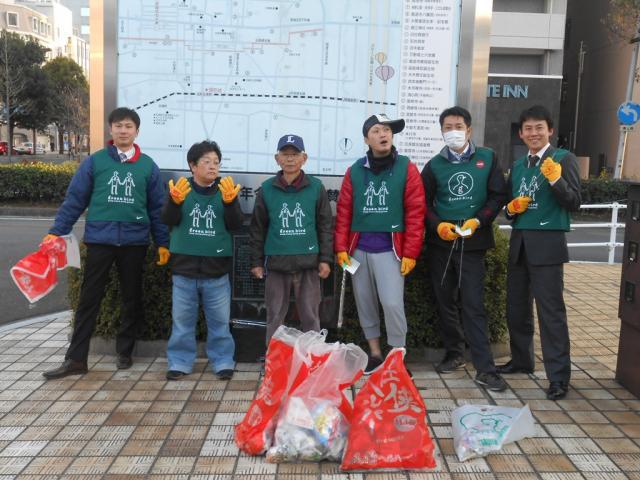 ２/１３（水）夕暮れそうじ＠JR佐賀駅周辺画像