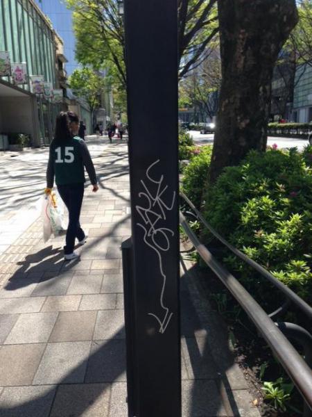 ゴミは少ないけど落書きだらけ！画像