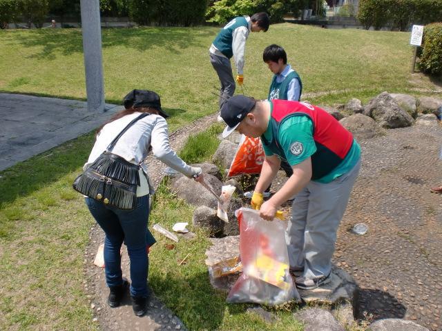 ４/２８日曜そうじ＠夢咲公園画像